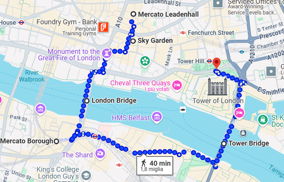 Maps giorno 3 mattina Londra