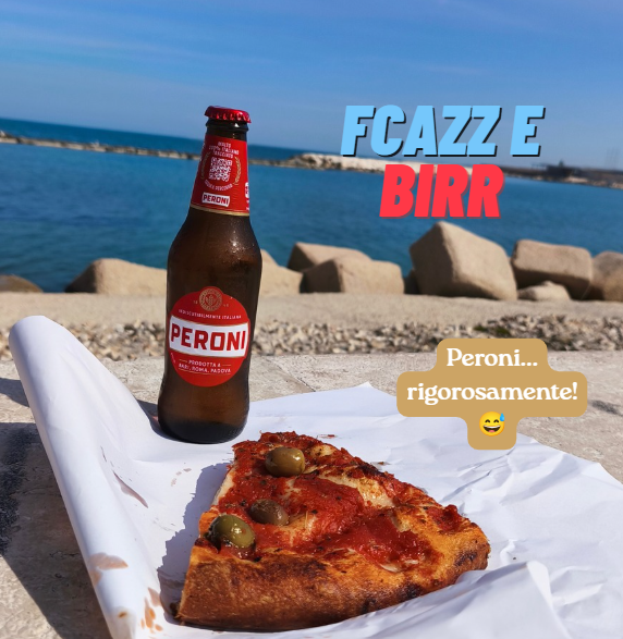 focaccia barese e birra sul lungomare di Bari